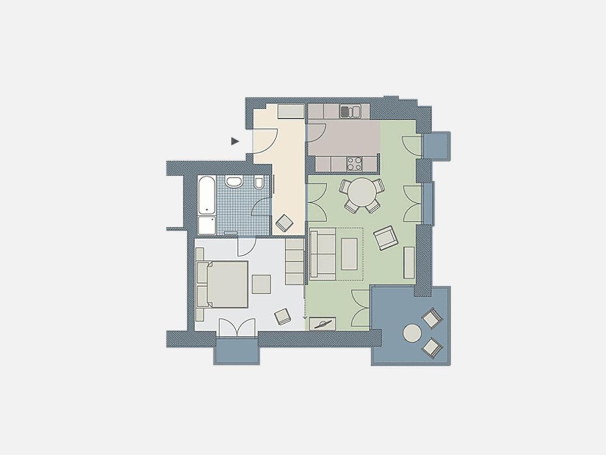 Kaiservillen Heringsdorf - Ferienwohnung Mit 1 Schlafzimmer Und Balkon D211 Eksteriør bilde